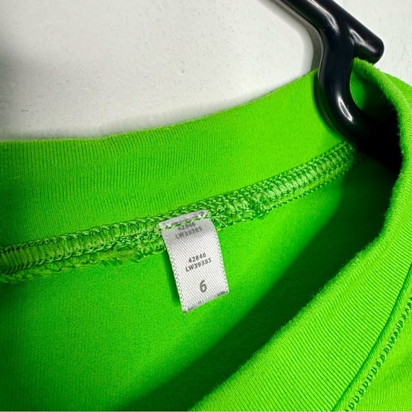 Lululemon Run: Warm Up Crew Frond Lime Green Running Workout Women’s Size Medium - Picture 6 of 8